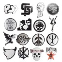 Black and White Music-Themed Stickers 50 pcs PVC Sticker Set for Music Lovers Size 3 to 8 cm Die-Cut According to the Shape of the Motif 4
