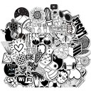 Black and White Stickers 10/30/50 pcs E245 2