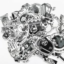 Black and White Stickers 29 pcs 5