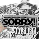Black and White Stickers 50 pcs E266 4