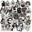 Black and White Stickers 50 pcs E97 1