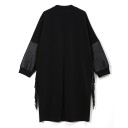 Black Autumn Dress with Print 3