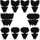 Black Double-Sided Sticky Insect Traps 24 pcs Butterfly and Flower Shaped Adhesive Traps for Plant Protection in Pots and Gardens 1