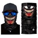 Black Face Print Neck Gaiter 2