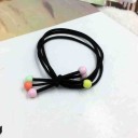 Black Hair Tie with Beads 2