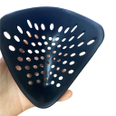 Black Half Face Mask with Mouth Openings Scary Halloween Mask for Adults Costume Prop for Parties and Cosplay 4