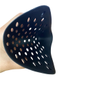 Black Half Face Mask with Mouth Openings Scary Halloween Mask for Adults Costume Prop for Parties and Cosplay 5