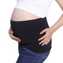Black Maternity Support Belt Seamless Back Support Belt for Belly Support Elastic Maternity Belt for Back Stabilisation and Comfortable Wear 3