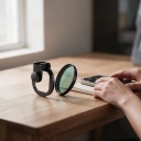 Black Mist Filter for Mobile 67 mm with Metal Clip Film Effect and Softening of Lights Optical Glass Black For Portraits and Video Recording 4