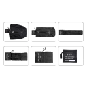 Black Polyester Travel Bag for Car Seat 85 x 45 x 45 cm Foldable Protective Cover with Straps Practical Case 25 x 25 x 4.5 cm 4