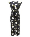 Black Ruffled Women's Jumpsuit 1