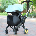 Black Storage Bag for Doona Stroller 300D Oxford Practical Front Bag for Accessories Organiser for Toys and Baby Bottles 3