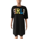 Black T-Shirt Dress 4