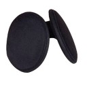Black Warm Ear Muffs for Women and Men for Winter Soft Plush Surface Fluffy Inner Side Foldable Shape Simple Design 4