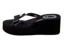 Black Women's Platform Flip Flops 8