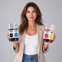 Blæk 104 Sæt 4 stk Til Epson EcoTank ET-2821 ET-2825 ET-2826 ET-2830 Flasker 4x 70 ml Vandbaseret Sort Cyan Magenta og Gul 3
