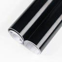 Blank sort folie 150x40 cm 1 rulle Selvklæbende PVC-film til tuning af biler, motorcykler, bærbare computere Blank overflade Holdbar beskyttelse Nem 3