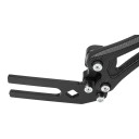 Blatnic pentru motocicletă 193 x 160 mm Blatnic din spate Protecție împotriva noroiului și murdăriei pentru drum și teren Aspect din carbon 10