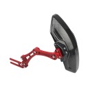 Blatník na motorku 193 x 160 mm Zadný blatník Ochrana proti blatu a nečistotám pre cestu aj terén Čierny karbonový vzhľad 1