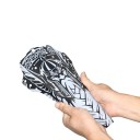 Blatnik na rower 27 x 15 cm Czarnobiały motyw samuraja wojownika uniwersalny przedni i tylny błotnik sportowy design 2