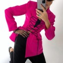 Blazer de mujer con detalle de cordones 5