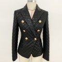 Blazer in pelle da donna A3068 2