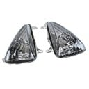 Blinkers för motorcykel för Honda CBF600S och Varadero 1000 Klar kåpa Glänsande reflektor Triangulär form Plast Vänster och höger 2 st 3
