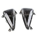 Blinkers för motorcykel för Honda CBF600S och Varadero 1000 Klar kåpa Glänsande reflektor Triangulär form Plast Vänster och höger 2 st 4