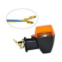 Blinkers till motorcykel för Kawasaki KLE 250 KLE 400 KLE 500 ZXR250 ZXR400 ZXR750 ZRX1100 ZRX1200 Orange skydd Svart kropp 2 st 6
