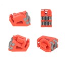 Bloc de curățare a duzei pentru imprimante 3D 2.15 x 2.4 x 1.45 cm Bloc pentru ștergerea duzei Componentă de curățare a capului pentru seria X1 P1 3