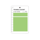 Bloc de etiquetas adhesivas transparentes 2 x 50 hojas 2