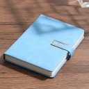 Bloc de notas A5 colorido con tapas suaves retro. Elegante cuaderno con hebilla para notas escolares, laborales y personales. 7