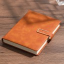 Bloc de notas A5 colorido con tapas suaves retro. Elegante cuaderno con hebilla para notas escolares, laborales y personales. 10