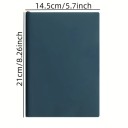 Bloc de notas A5 colorido sin hebilla. Elegante cuaderno para la escuela, la oficina y la planificación diaria con hojas rayadas. 1