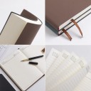 Bloc de notas A5 colorido sin hebilla. Elegante cuaderno para la escuela, la oficina y la planificación diaria con hojas rayadas. 2