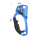 Blocant manual pentru coarda de escaladă 8–13 mm Mâna stângă Dispozitiv de urcare de siguranță 140 kg Capacitate Escaladă Urcare Echipament 9x19 cm 3