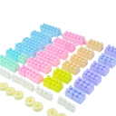 Blocchi da costruzione per bambini 88 pz 4