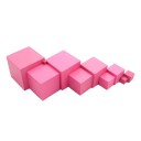 Blocchi di legno rosa per bambini 10 pz 3