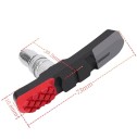 Blocchi freno per bicicletta V-brake 73 mm design curvo pastiglie in gomma LEBYCLE universali per MTB e bici da strada 1
