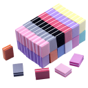 Blocco abrasivo per unghie 100/180 50 pz 9