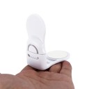 Blocco di sicurezza per mobili e porte contro l'apertura da parte dei bambini Blocco angolare autoadesivo senza forature Plastica ABS bianca 6,8 x 3,5 3
