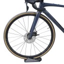 Blocco di sollevamento per la ruota anteriore della bicicletta supporto stabilizzatore 240x150x70 mm ABS nero per biciclette da strada e cyclette 2
