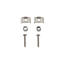Blocco metallico della testa delle corde a forma di farfalla con colonna rotonda Ricambio per chitarra elettrica ST SQ TL Supporto per corde 4