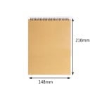 Blocco strappabile senza righe A5 148 x 210 mm Rilegatura a spirale superiore Blocco per appunti per disegno e scrittura Fogli bianchi per scuola e ufficio 2