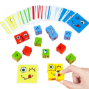Blocs de construction changeant de visage jeu de société Face Change blocs de construction 13,5 x 9 x 4 cm 2