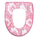 Blødt toiletbetræk med blomster 3