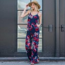Blommig jumpsuit för kvinnor 3