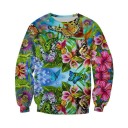 Blommig sweatshirt 7