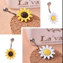 Blomsterformet navlepiercing J1570 2