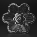 Blomsterformet plastikskål 10 stk. 4